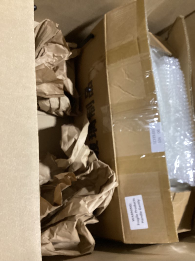 Condition photo showing Good Condition for honeydak 1 pack 3 gallon glass beverage dispenser with stand and spigot leakproof glass drink beverage storage lemonade juice jar mason jar dispenser with lids for valentine's wedding parties kitchen 1 3 gallon