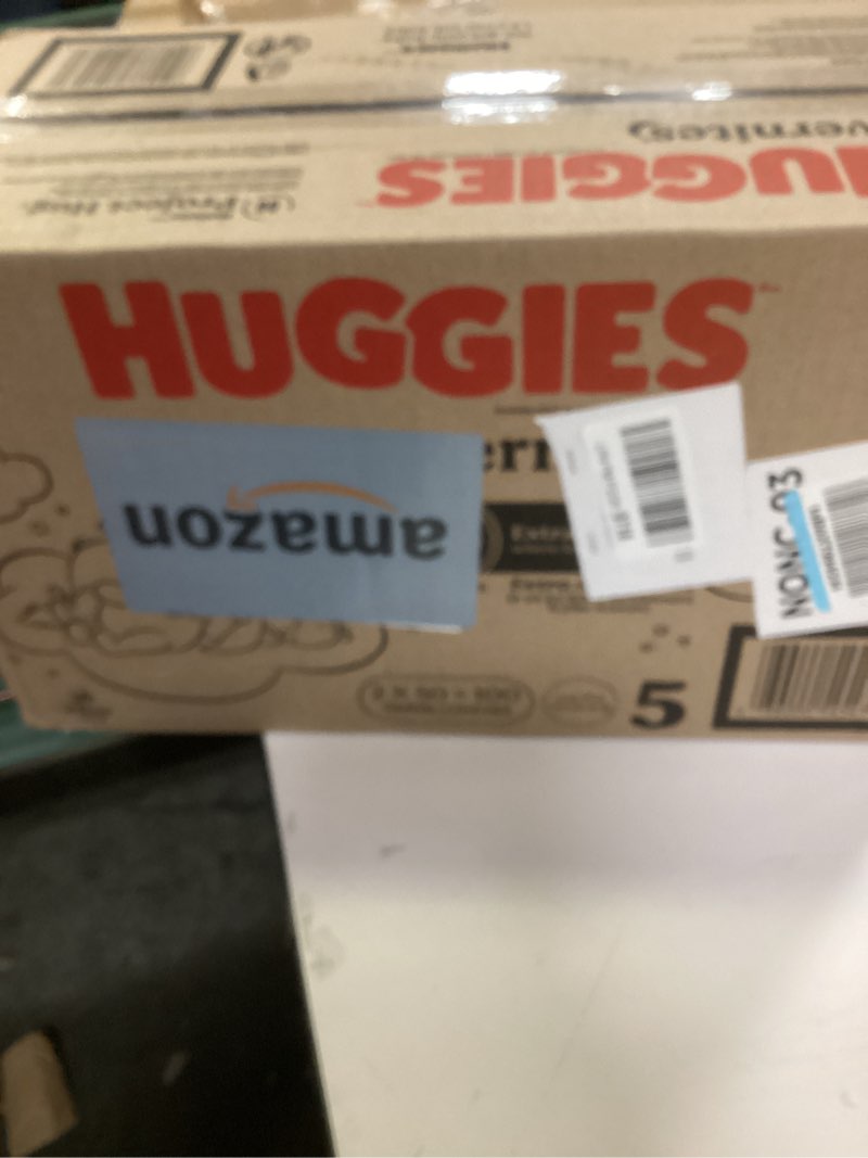 Condition photo showing New/Like New for Huggies Size 5 Overnites Baby Diapers: Overnight Diapers, Size 5 (27+ lbs), 100 Ct (2 Packs of 50), Packaging May Vary Size 5 100