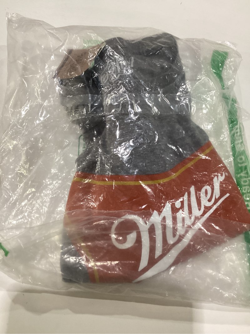 Condition photo showing New/Like New for Tee Luv Men's Miller High Life Beer Logo Shirt, Graphite Snow Heather, 3XL
