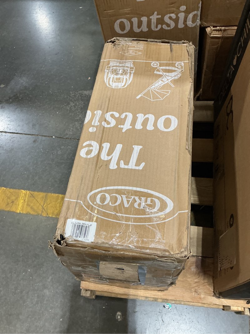 Condition photo showing As Is for graco pack n' play close2baby seat lux playard, milan lux milan