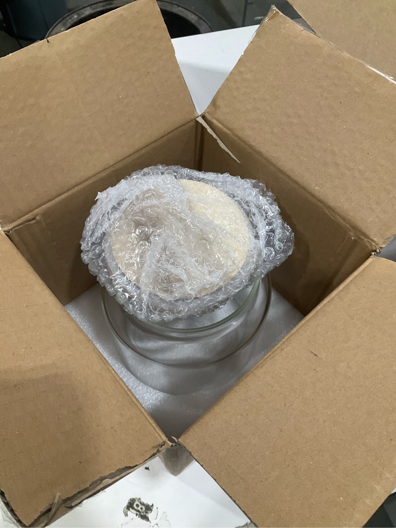 Condition photo showing Good Condition for sweejar glass jars for laundry room organization, half-gallon laundry pods container, glass food storage jars with airtight lid, 1 pack, hand lid 1/2 gallon with handle lid?1 pack?
