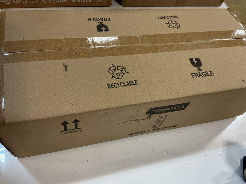 Condition photo showing New/Like New for Wall Sconce Indoor, Modern Dimmable LED Wall Light Fixtures, 10W Black Vanity Sconces Wall Lights for Bathroom Hallway Bedroom Living Room, 3000K Black 3