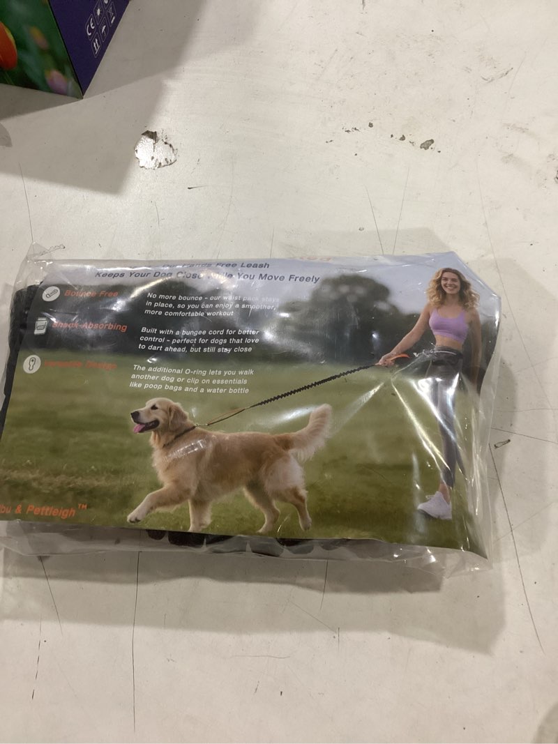 Condition photo showing New/Like New for Hands Free Dog Leash with Lightweight Running Belt, Bungee Leash for Running Walking Hiking Adjustable,Reflective,Durable,Heavy Duty for Small,Medium,Large Dogs (8–120 lbs)(Red)