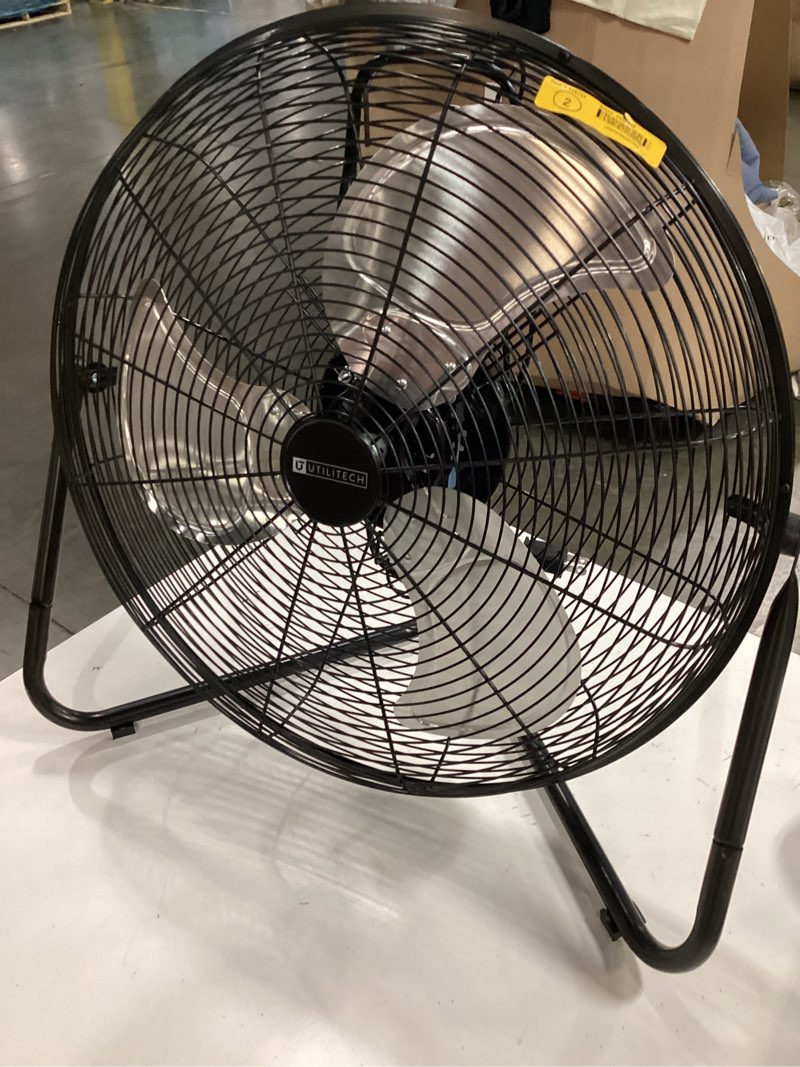 Condition photo showing As Is for utilitech commercial electric fan 20 in.sfc-500b