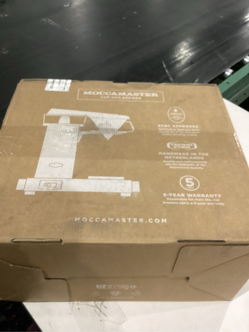 Condition photo showing As Is for Technivorm Moccamaster 69212 Cup One, One-Cup Coffee Maker 10 Ounce Polished Silver Coffee Maker Polished Silver