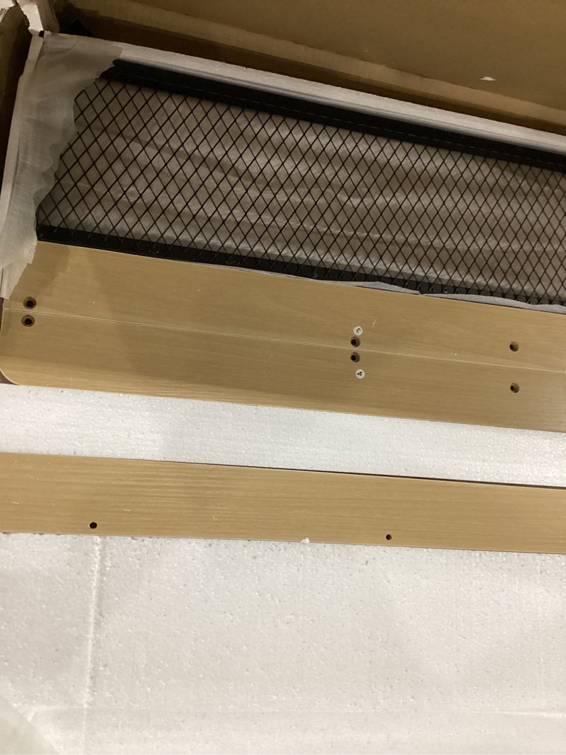 Condition photo showing Good Condition for washer dryer countertop with shelf, 54" x 27.5" wooden washer and dryer topper, laundry countertop with anti-slip pads, washer dryer topper for laundry room organization and storage (light wood)