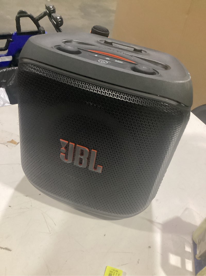 Condition photo showing Good Condition for jbl partybox encore essential 2 portable party speaker bundle with wireless microphone system (black)