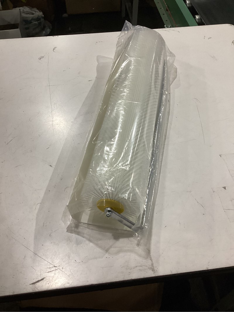 Condition photo showing Good Condition for 25cm spiked roller for self leveling concrete, 21mm needle defoaming tool with splash guard metal frame for epoxy garage flooring basement diy 21mm needle (250mm x 100mm)
