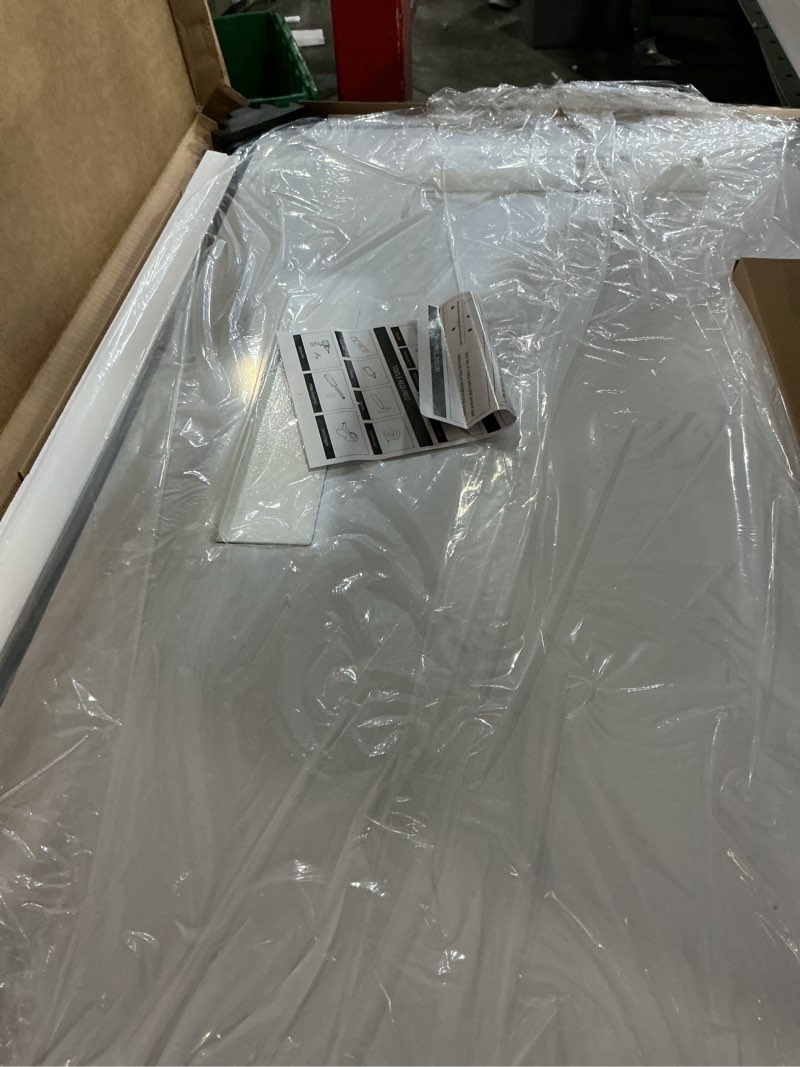 Condition photo showing Good Condition for tokeshimi 24x36 beveled wall mirror decorative, bathroom vanity mirrored with 1" beveled edge, shatterproof modern frameless mirror bathroom rectangle for living room, entryway, restroom 24"l x 36"w rectangle-shaped
