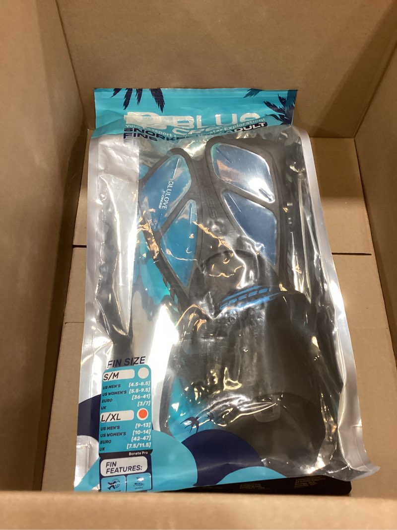 Condition photo showing Good Condition for Cressi Adult Short Adjustable Swim Fins with UltraResistant Buckles, Very Light - Ideal for Traveling | Bonete: Designed in Italy L/XL | US Man 9/13 | US Lady 10/14 | EU 42/47 Translucent Aquamarine