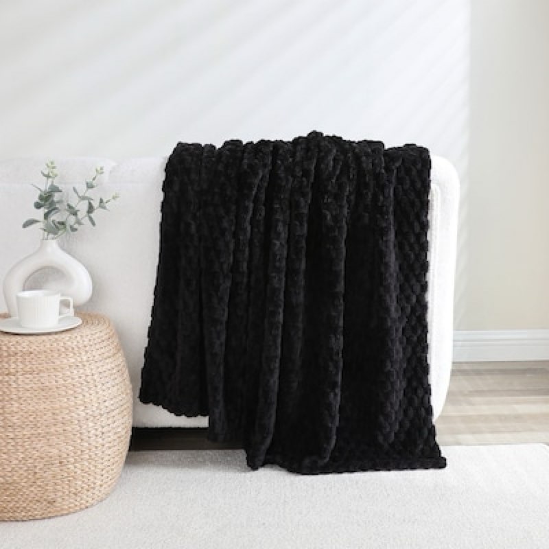 KATE AURORA Leylani Ultra Soft and Plush Luxurious Accent Throw Blanket 