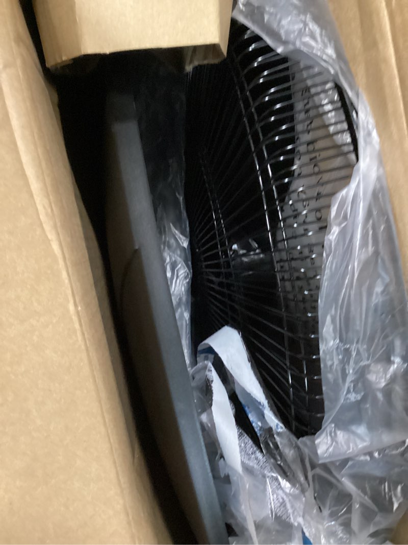 Condition photo showing Good Condition for utilitech 18-in 120-volt 3-speed indoor black oscillating pedestal fan with remote