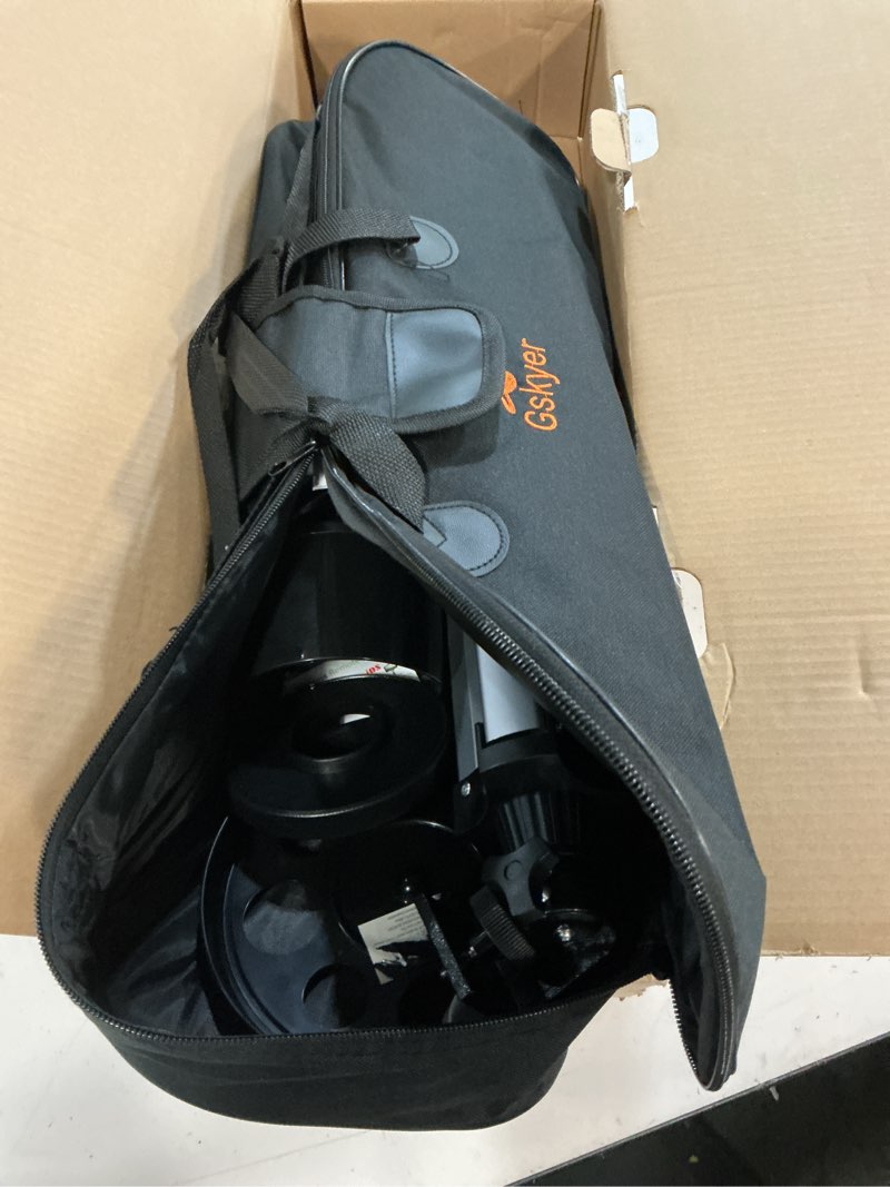 Condition photo showing Good Condition for gskyer telescope, 70mm aperture 400mm az mount astronomical refracting telescope for kids beginners - travel telescope with carry bag, phone adapter and wireless remote. az70400