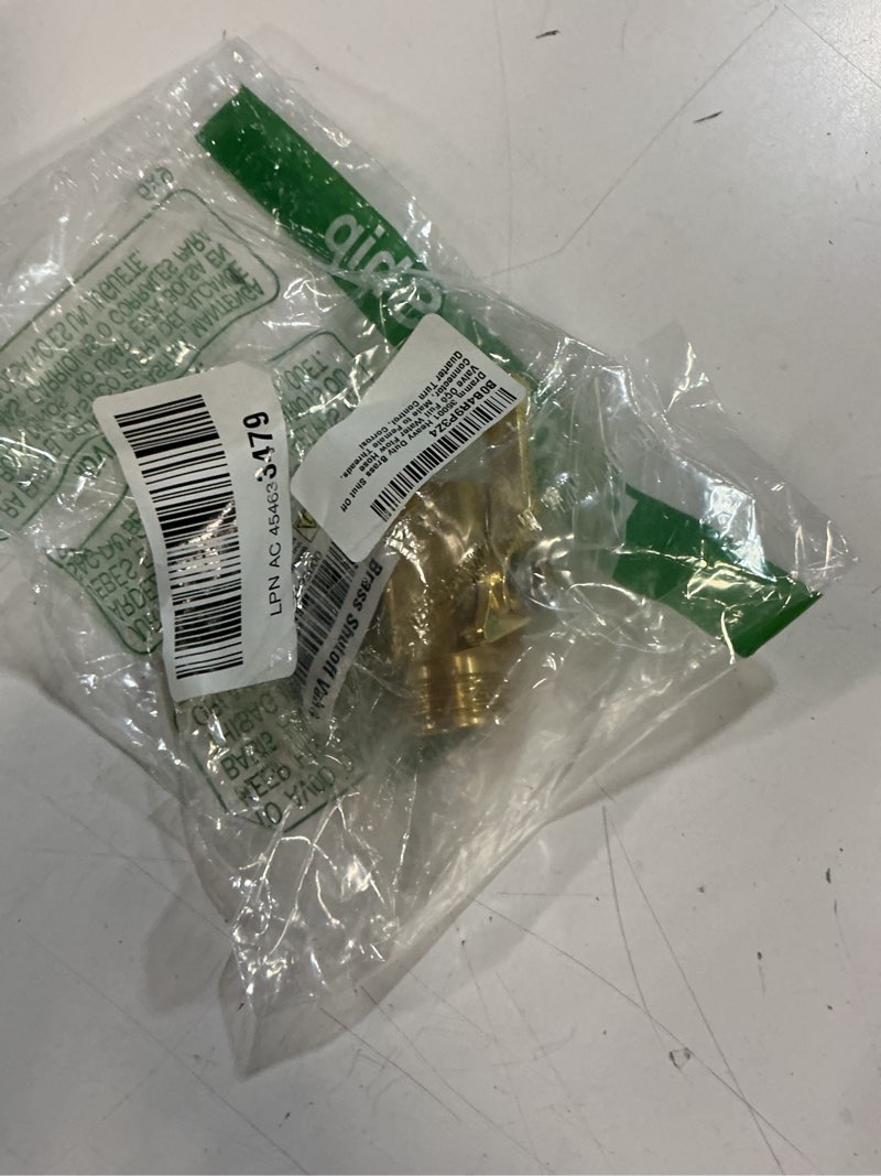 Condition photo showing Good Condition for dramm 35001 heavy duty brass shut off valve – full water flow hose connector, male to female threads, quarter turn control, corrosion-resistant seals, made in usa – solid brass garden hose valve shut-off valve