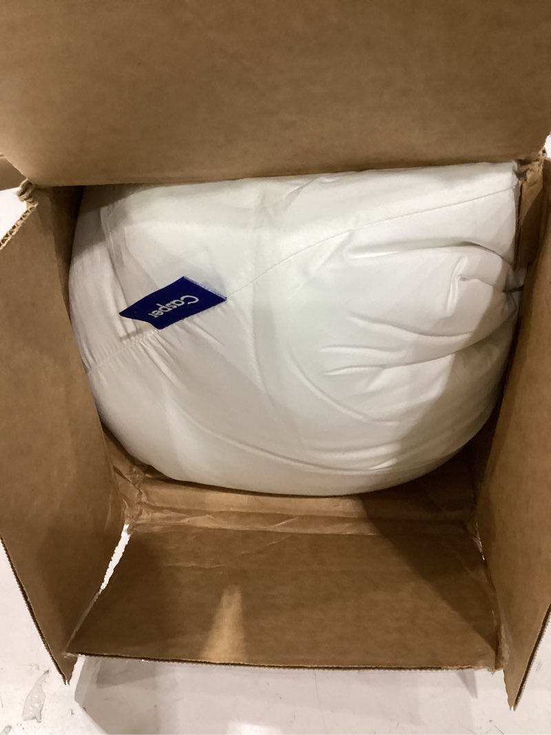 Condition photo showing As Is for casper sleep original pillow, king size – medium soft feel, down-alternative fill, supports side, back & stomach sleepers, neck pain relief, machine washable king single pack