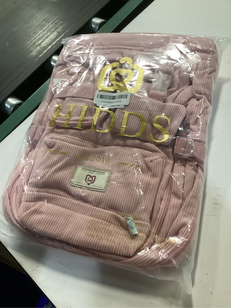Condition photo showing Good Condition for Hidds School Backpack for Teens Girls Women 15.6 Inch Laptop College Backpacks Corduroy Kids Bookbag Students Travel Daypack Womens (Pink)