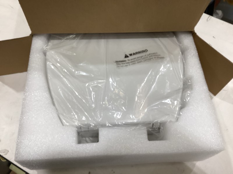 Condition photo showing Good Condition for raised elongated toilet seat 18.5'' for seniors – soft close, quick release & connect, sturdy pp material, won’t loosen, ideal for elderly & limited mobility, white raised seat only & essential