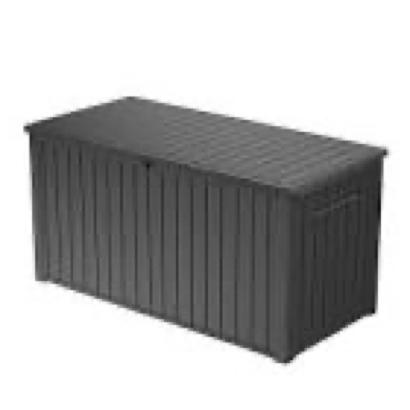 keter 170 gal. resin deck box large indoor/outdoor storage