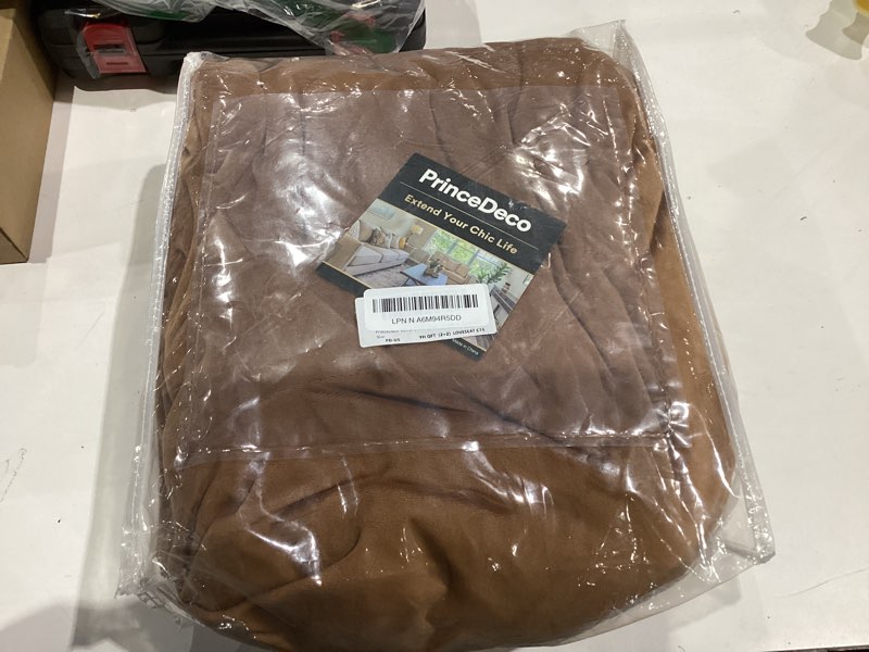 Condition photo showing Good Condition for PrinceDeco Velvet Couch Cover Loveseat Covers for 2 Cushion Couch 3 Piece Sofa Covers for Dogs Washable Loveseat Covers Width Up to 72 Inch No Slip Stretch Sofa Slipcover(Medium, Caramel) Caramel Medium(58"-72")