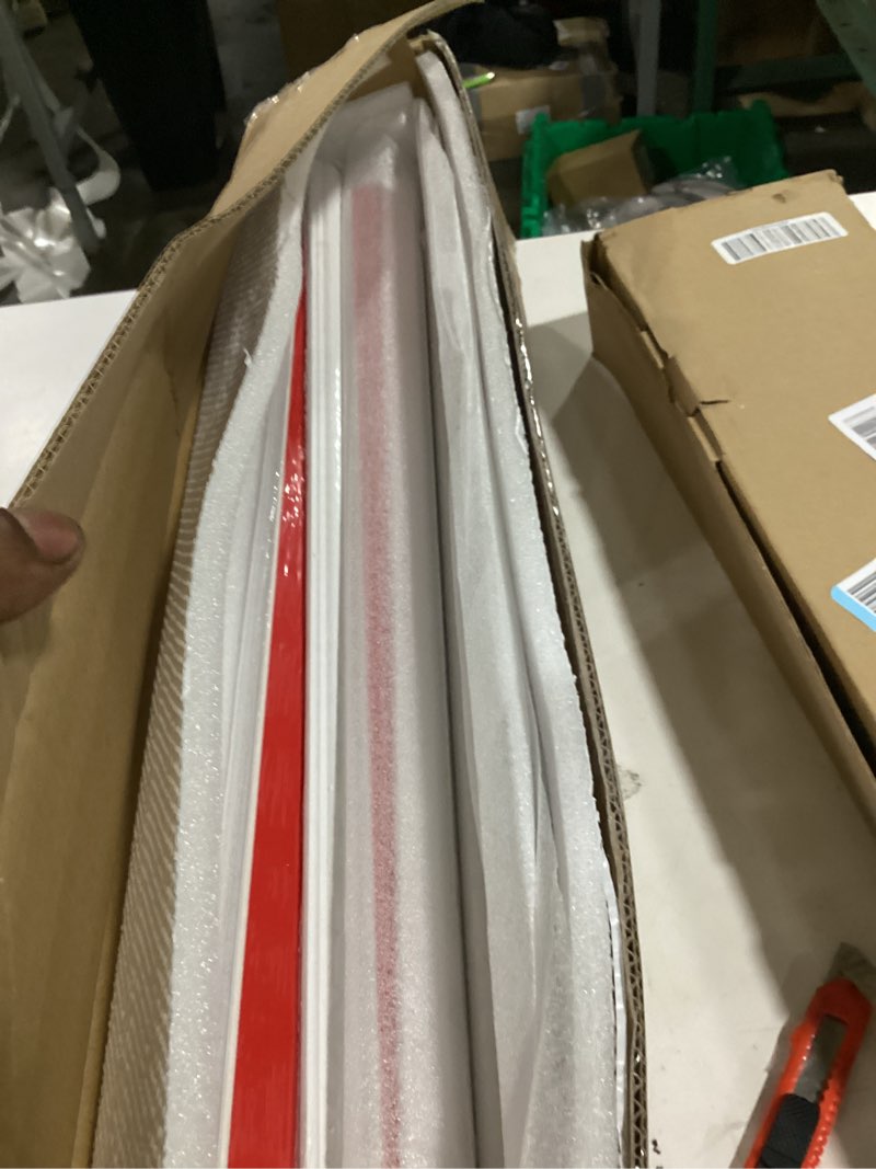 Condition photo showing New/Like New for peel and stick wall molding kit,6 sets pre-cut wainscoting panels for interior wall moulding decor,pre made wainscoting wall panel for home decoration accent wall (24x54in) 3d002
