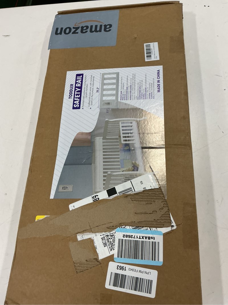 Condition photo showing New/Like New for Toddler Safe Guardrail Compatible with Delta Children Convertible Crib, Crib Rail for Prevent Toddler from Rolling Off The Bed, White