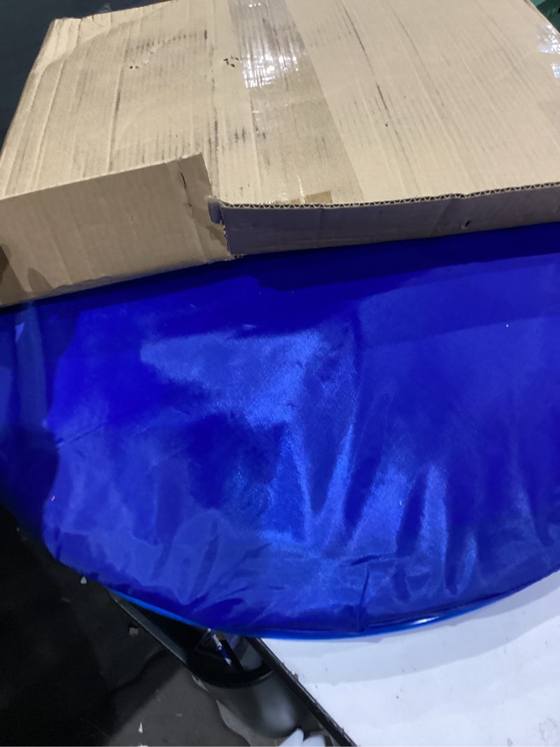 Condition photo showing As Is for Dog Agility Training Equipment, Obstacle Agility Training Starter Kit for Doggie, Including Tunnel, 27 Weave Poles, Adjustable Hurdle, Jump Ring, Pause Box and Carrying Bag(Blue,L) Blue, Large