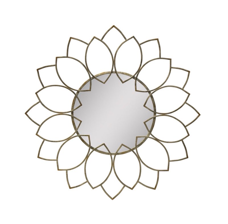 32" Alexandra Wall Mirror Antique Bronze - Stratton Home Décor