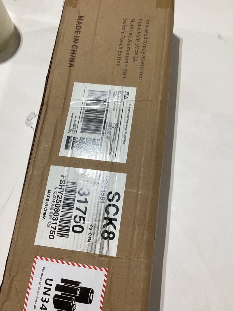 Condition photo showing New/Like New for kdg led cordless wall picture light with remote, 7000mah rechargeable dimmable art lighting, adjustable swing arm, picture frame light for gallery, living room, hallway, 24 inch, bronze bronze 24