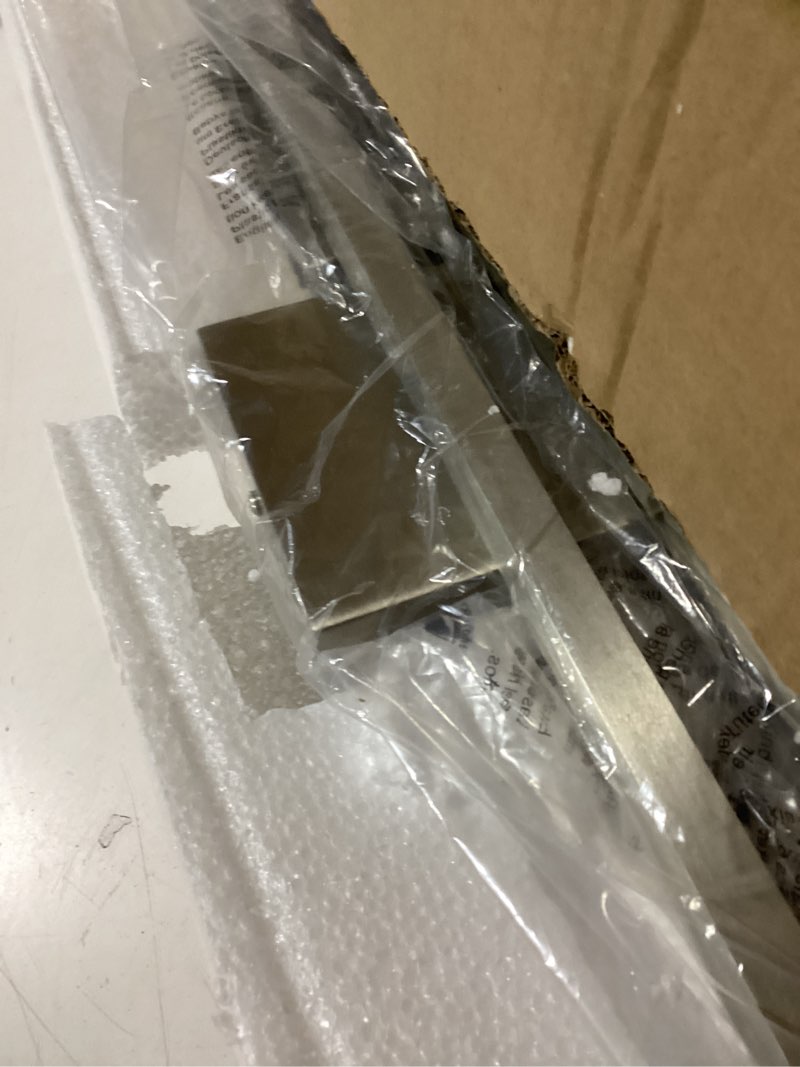 Condition photo showing Good Condition for Wall Sconces Set of Two 40'', LED Dimmable Sconces Wall Lighting, Brushed Gold Modern Wall Sconce Light for Bathroom, Living Room, Bedroom, Hardwired 3000K Nickel 28Inch