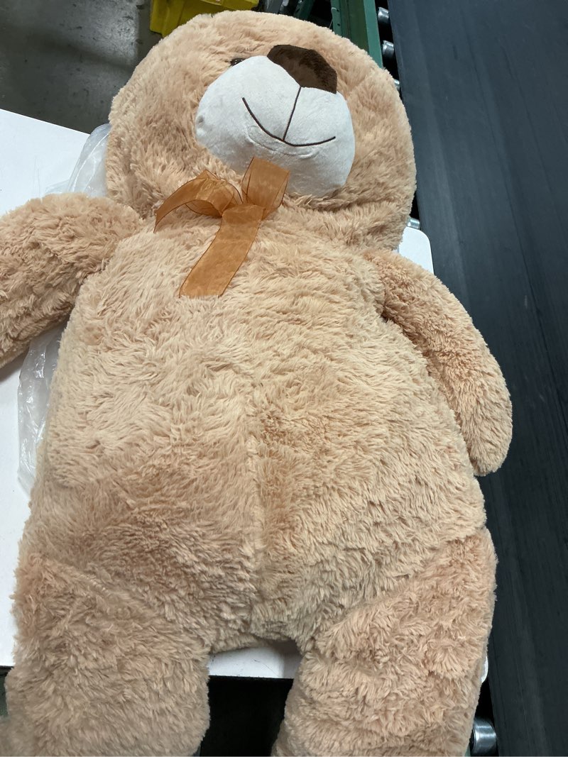 Condition photo showing Good Condition for toys studio ultra soft teddy bear 51 inch giant stuffed animal for girls large stuffed teddy bear plush toy women kids gifts christmas easter valentine's day graduation baby shower decor cream 51 inch