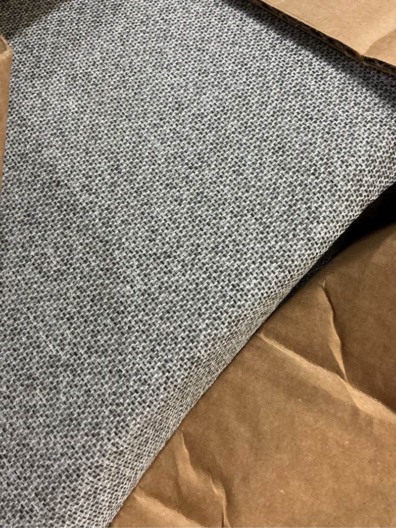 Condition photo showing As Is for Amazon Basics Fluffy Washable Area Rug, Shaggy Carpet for Living Room, Bedroom, 5' W × 7' L, Dark Gray Dark Grey 5' x 7' (Rectangular)