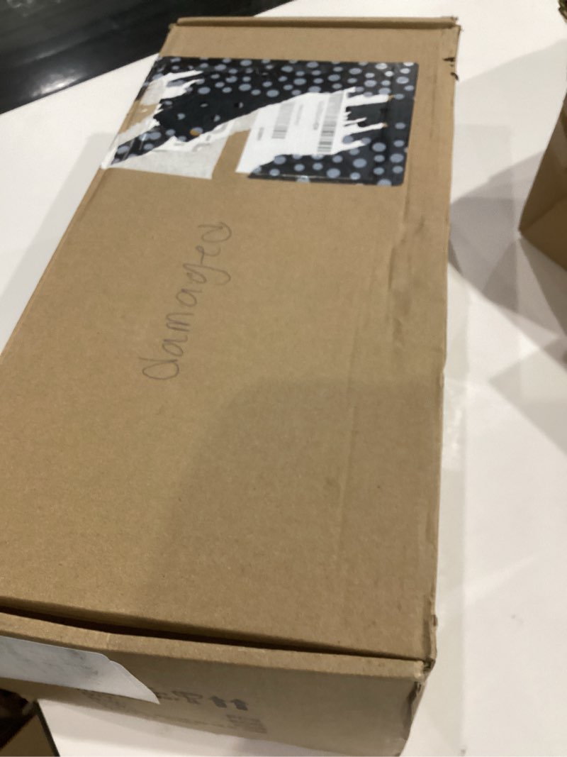 Condition photo showing As Is for Bathroom Light Fixtures, Gold Wall Sconce in Threaded Glass Indoor Vanity Lights, Modern Bathroom Vanity Light Up and Down Sconces Wall Lighting for Bathroom, Living Room - Bulb Not Included Gold Threaded Glass