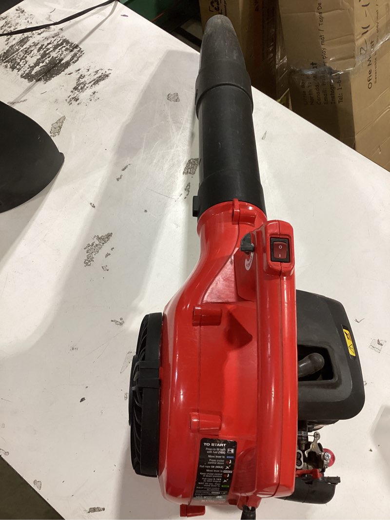 Condition photo showing As Is for craftsman b2000 25-cc 2-cycle 410-cfm 180-mph gas handheld leaf blower