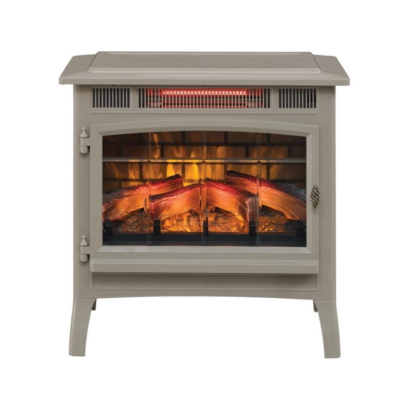duraflame® 3D Infrared Quartz Electric Fireplace Stove Heater with Remote Control - French Grey DFI-591-05