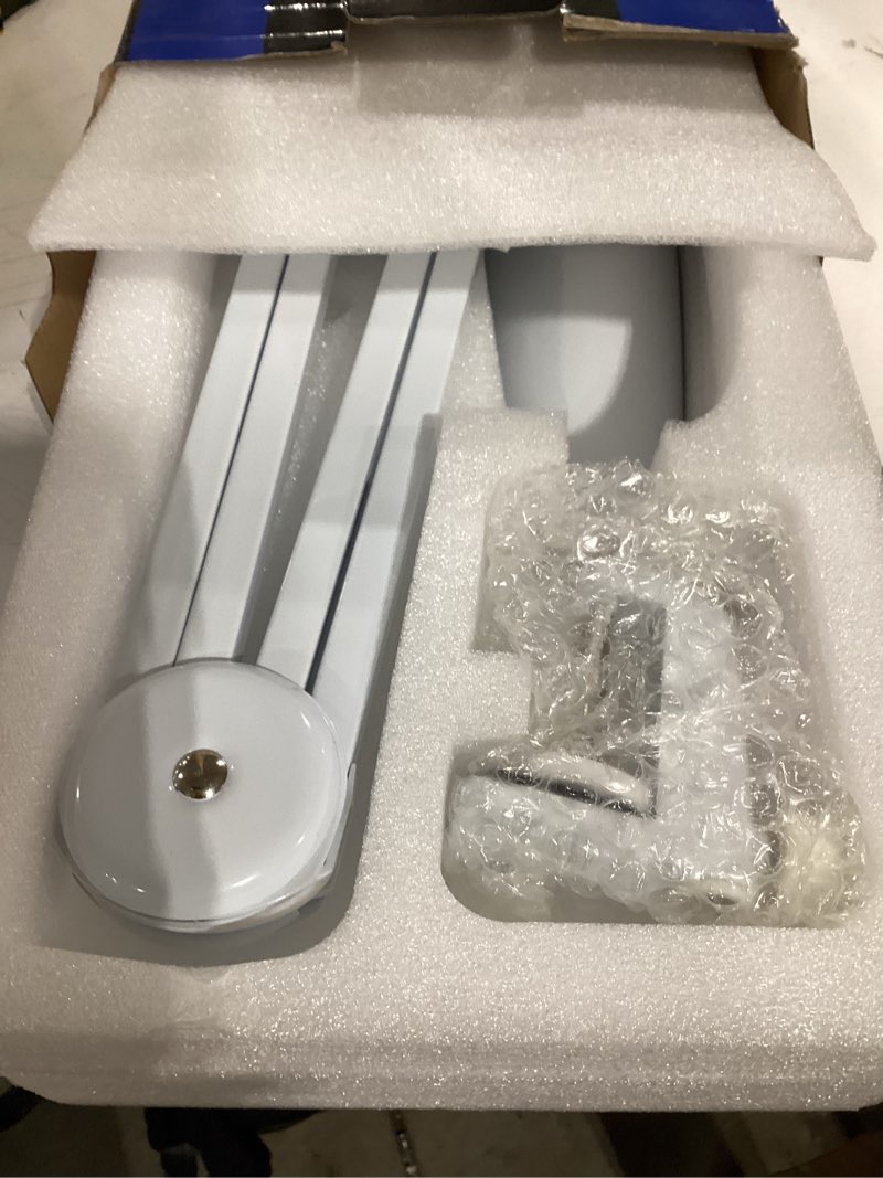 Condition photo showing Good Condition for led desk lamp with clamp, eye caring architect desk light for home office, dual screen computer monitor gooseneck adjustable arm 20" led lamp, stepless dimming, for nails &salon, reading, workbench
