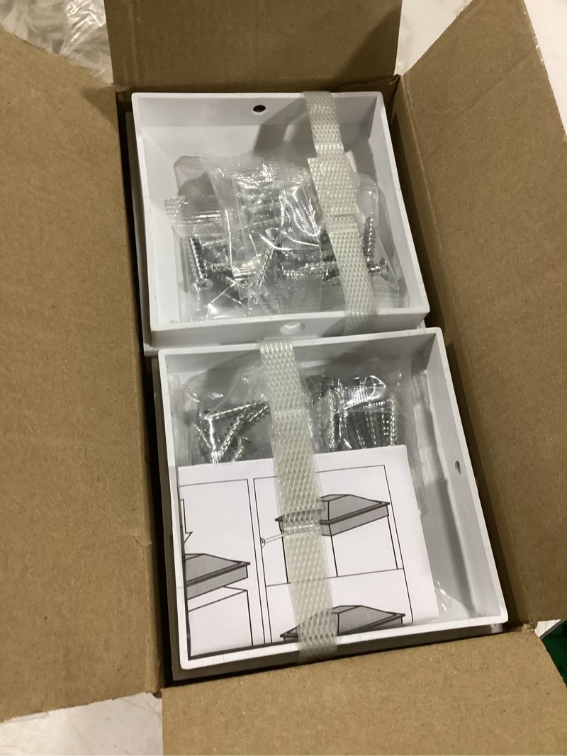 Condition photo showing Good Condition for goovilla 4x4 post caps white(actual 3.5" x 3.5"), 24 pack fence post caps with 48 screws and easy installation,sturdy waterproof plastic deck post caps with frosted finishing touch, protect wood post 4*4" 24 pack white