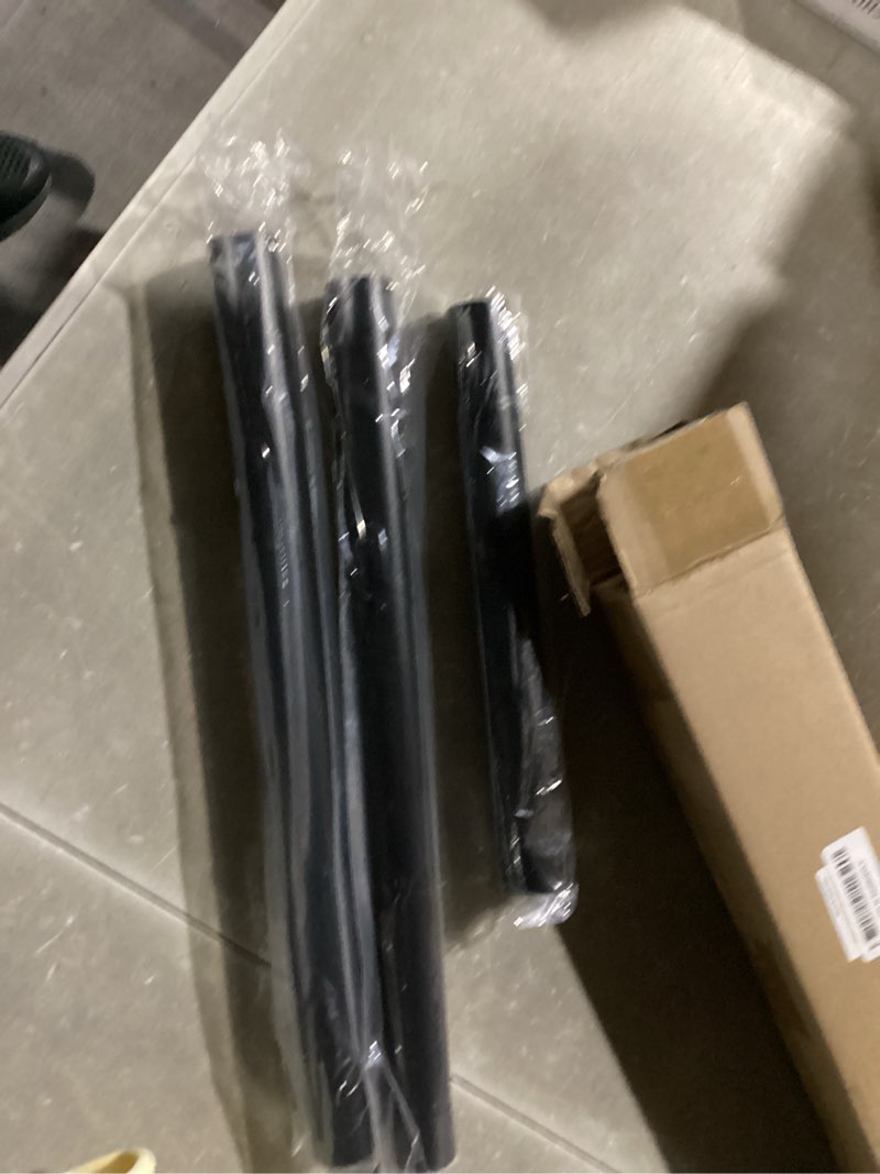 Condition photo showing New/Like New for Closet Rods for Hanging Clothes, 17 to 53 Inch Closet Rod, Heavy Duty Adjustable Clothes Hanging Bar Rod Matte Black Closet Poles for Wardrobes, Closet, Bathroom, Windows,1.3 Inch Diameter 1.3" Diameter 17-53" Black