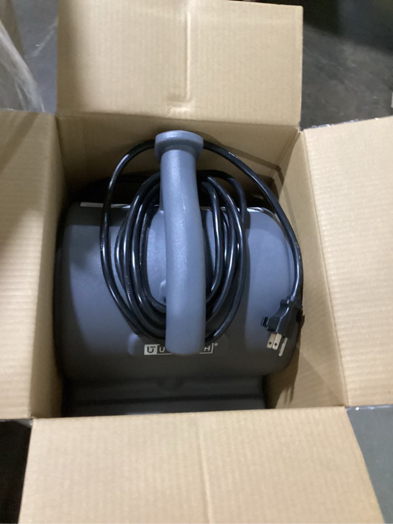 Condition photo showing Good Condition for possibly missing hardware.. utilitech air mover 1/4-hp 900-cfm centrifugal daisy chain compatible indoor blower fan