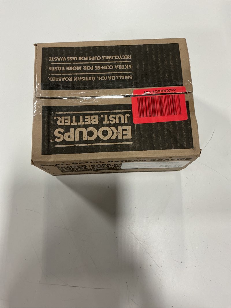 Condition photo showing New/Like New for EKOCUPS Organic Swiss Water Decaf Medium Roast Coffee Pods, 30% More Coffee Per Cup, Fair Trade Decaffeinated Coffee for Keurig K Cup Machines, Recyclable Pods, 40 Count Decaf Medium 40 Count (Pack of 1)( Exp: 08/09/26)