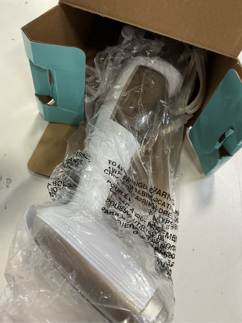 Condition photo showing As Is for Conair Handheld Garment Steamer for Clothes, Turbo ExtremeSteam 1875W Fabric Steamer, Portable Handheld Design, Strong Penetrating Steam, White/Champagne