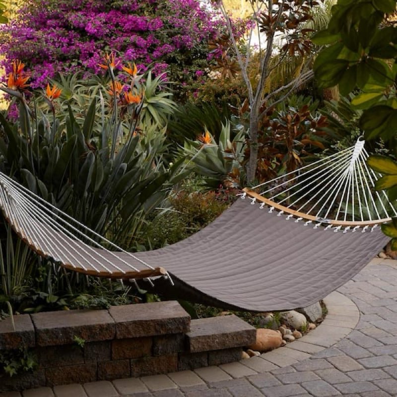 *grey*Ravenna ConnectCurve 81 In. L x 55 In. W Quilted Hammock Bed