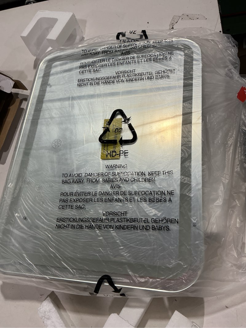 Condition photo showing As Is for MINISO LED Makeup Mirror with Bluetooth Speaker, 10.6" x 13.8" Lighted Vanity Mirror, Light & Brightness Smart Sensor, Aluminum Alloy Metal White Frame, with 10X Magnifying Glass Right-angle(bluetooth) 10.6"L x 13.8"W