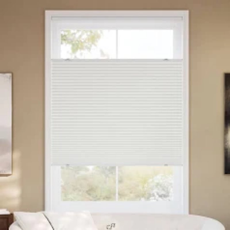 blindsavenue cordless top down bottom up cellular honeycomb shade, 9/16" single cell, light filterin