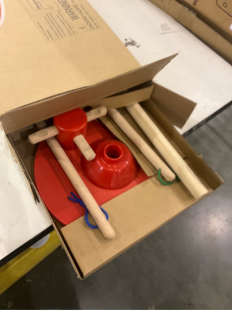 Condition photo showing Good Condition for Melissa & Doug Dust Sweep Mop 6-Piece Pretend Play Set, Toddler Toy Cleaning, Pretend Play Home Cleaning, Kids Broom and Mop Set for Ages 3+ Dust! Sweep! Mop!