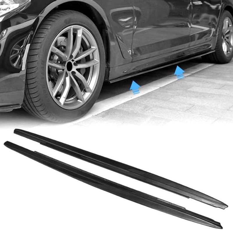 Plastic Carbon fiber side skirt