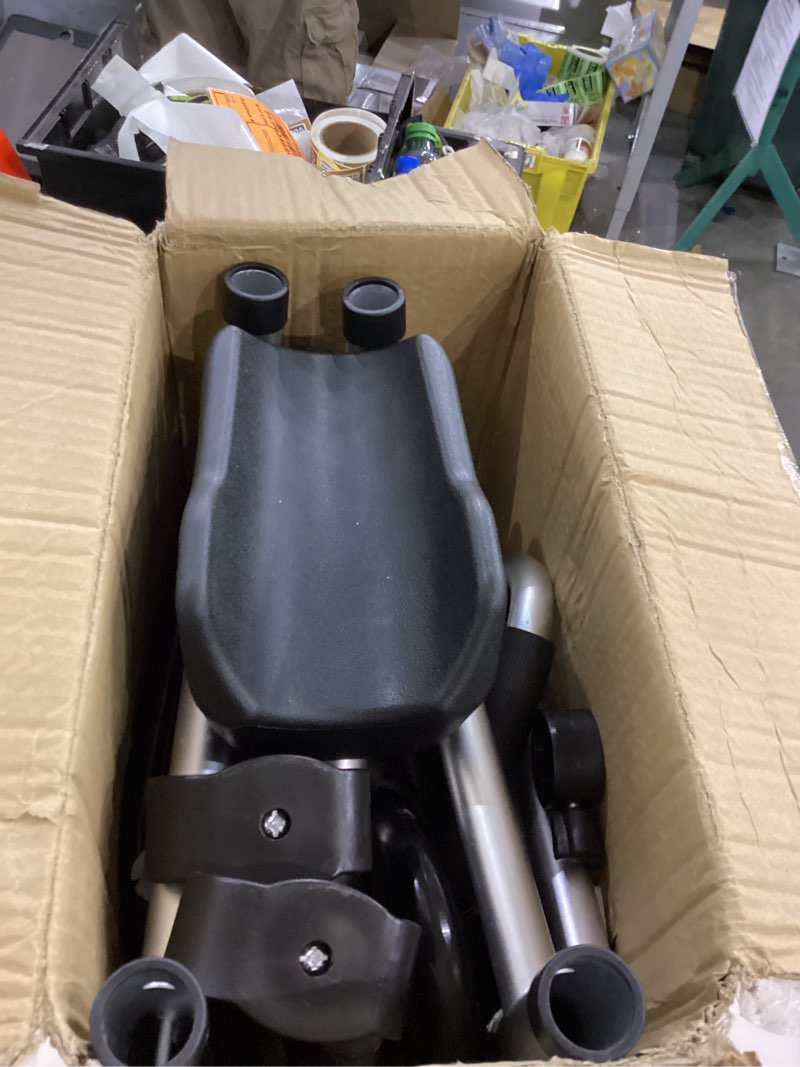 Delog Folding Walker for Senior - Platform Walker with 5’’ Wheels and Removable Padded Armrests 350l