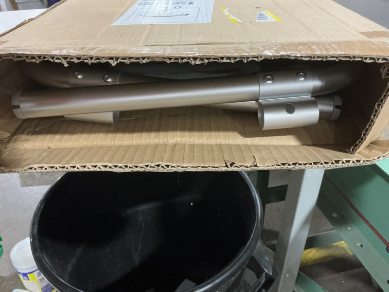 Condition photo showing As Is for Medline Backless Shower Chair with Arms - 350 lb. capacity, Bench, Stool, Seat for Elderly, Seniors Independent Adult and Disabled Adults