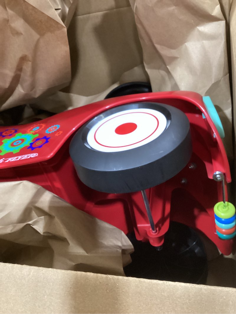 Condition photo showing Good Condition for Radio Flyer Busy Buggy, for Toddlers 1-3, 3-in-1 Push Walker Ride On Car with 17 Sensory Activities, Anti-Tip Feature, Under-Seat Storage, Horn and Gears, 42 lb Capacity, Toddler Ride On Toys Red