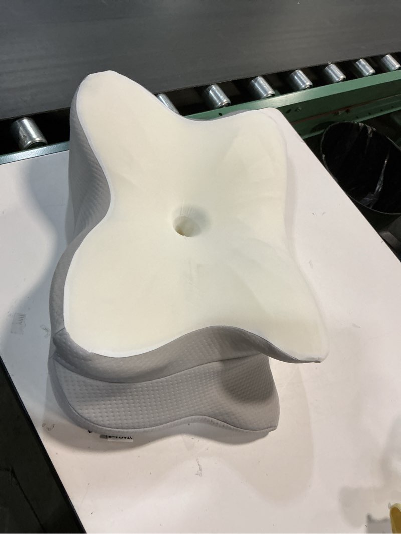 Condition photo showing Good Condition for Cervical Neck Pillow, Ergonomic Memory Foam Pillows for Neck Pain Relief with Breathable Pillowcase, Adjustable Contour Neck Support Pillow for Side Back Stomach Sleepers, Odorless