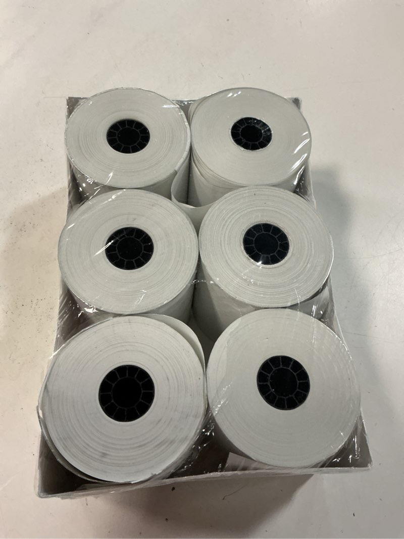Condition photo showing Good Condition for pen + gear 3-1/8"x190' thermal receipt paper - 6 rolls per pack, 707587294
